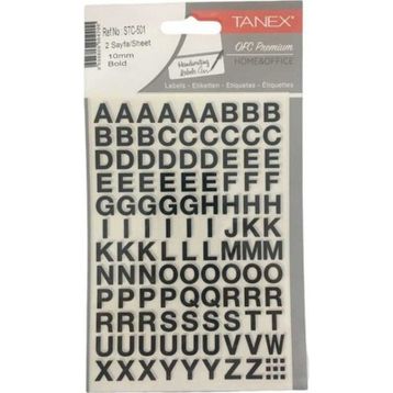 Tanex STC-501 10 mm 2'li Bold Harf Etiketi