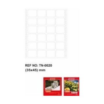 Tanex TN002010 35x45 mm 4'lü Printer Etiket