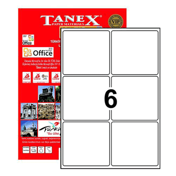 Tanex TW-2006 99.1 x 93.1 mm Lazer Etiket