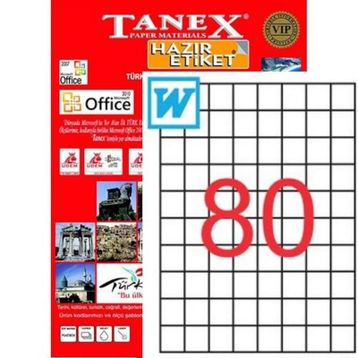 Tanex tw-2080 26.25x29.7 Laser Etiket
