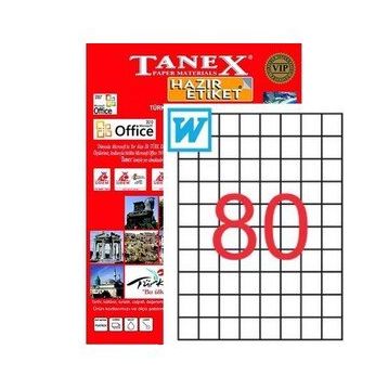 Tanex tw-2080 26.25x29.7 Laser Etiket