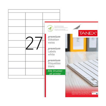 Tanex TW-2327 70x30 mm Laser Etiket