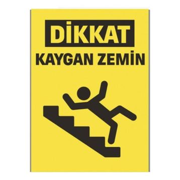 Tanex UYR-120 Kaygan Zemin 2'li Uyarı Etiketi