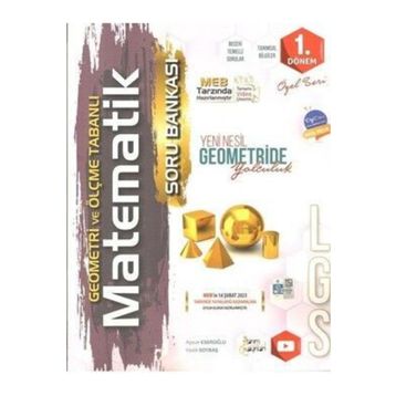 Tanım Yayınları LGS 8. Sınıf Geometri ve Ölçme Tabanlı Matematik Soru Bankası