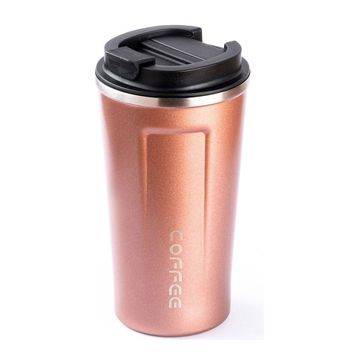 Tantitoni 001-01-Coffee Pembe 500 ml Paslanmaz Çelik Termos