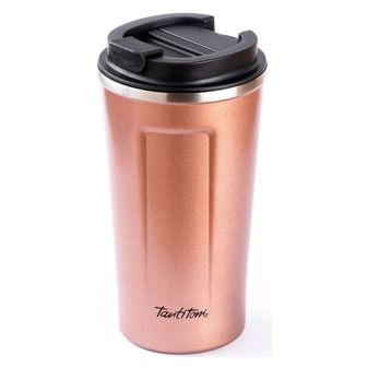 Tantitoni 001-01-Coffee Pembe 500 ml Paslanmaz Çelik Termos