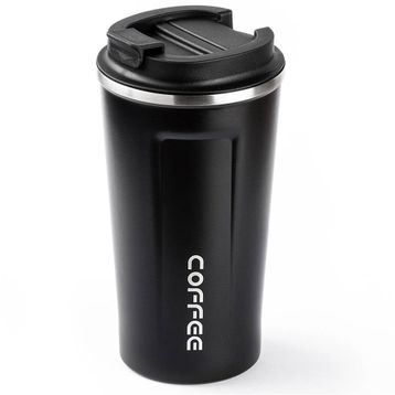 Tantitoni 001-01-Coffee Siyah 500 ml Paslanmaz Çelik Termos