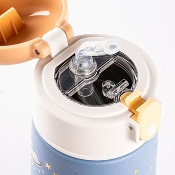 Tantitoni 025-01 Mavi 480 ml Paslanmaz Çelik Çocuk Termosu