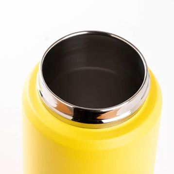 Tantitoni 025-01-Tutamaçlı 350 ml Sarı Paslanmaz Çelik Pipetli Termos