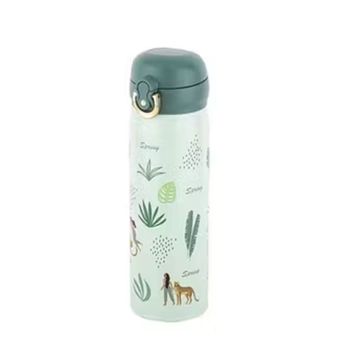 Tantitoni 400 ml Yeşil Desenli Paslanmaz Çelik Termos