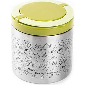 Tantitoni 630 ML Çelik Yuvarlak Desenli Yemek Termosu