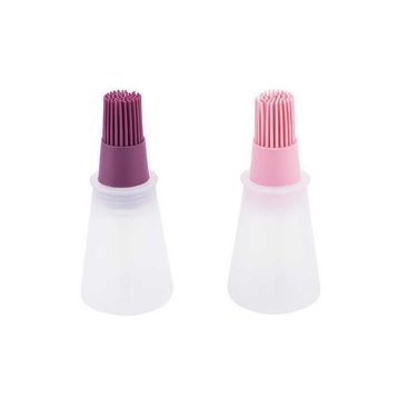 Tantitoni Açık Pembe ve Vişne Silikon 11.6 cm Fırça Seti
