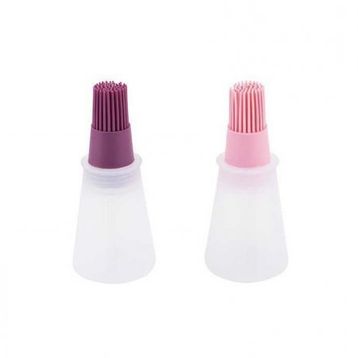 Tantitoni Açık Pembe ve Vişne Silikon 11.6 cm Fırça Seti