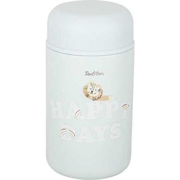 Tantitoni GINGER FY-LA009-M Mavi Desenli Paslanmaz Çelik Çocuk 400 ml Yemek Termosu