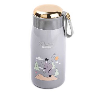 Tantitoni Okadi Gri Desenli 320 ml Paslanmaz Çelik Termos