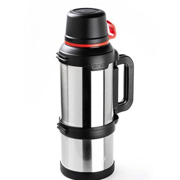 Tantitoni Okadi Travel Kulplu 3.6 lt Gri Silver Paslanmaz Çelik Termos