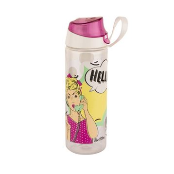 Tantitoni Plastik Popart Hello Desenli 750 ml Su Şişesi