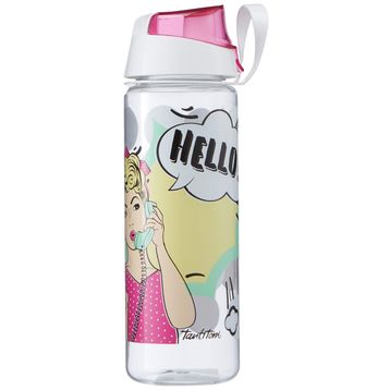 Tantitoni Plastik Popart Hello Desenli 750 ml Su Şişesi