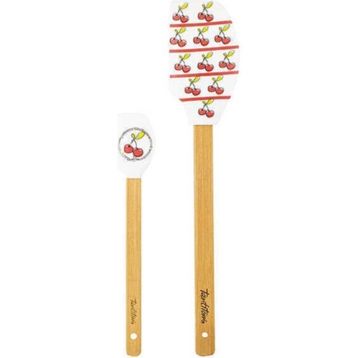 Tantitoni Vişne Desenli 2'li Silikon Spatula Seti