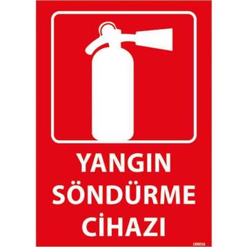 Taroks U06016 Yangın Söndürme Cihazı Uyarı Levhası