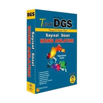 Tasarı Yayınları DGS Sayısal Sözel Konu Anlatımı