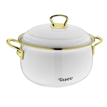 Taşev Sultan 24 cm Beyaz Tencere
