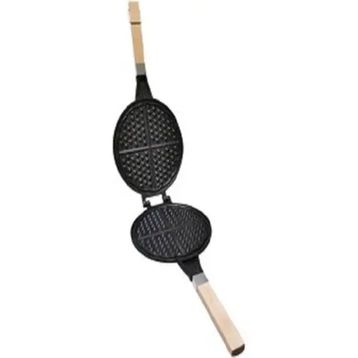 Taşhan 20 cm Döküm Granit Waffle Tavası siyah