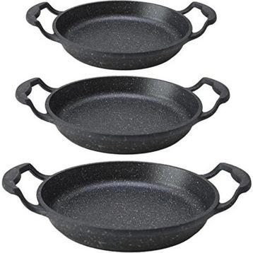 Taşhan T-0375 Döküm Granit 3'lü Omlet Sahan Set