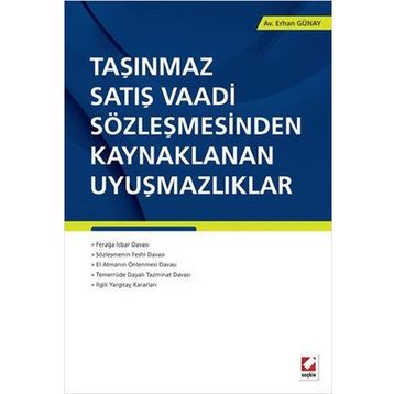 Taşınmaz Satış Vaadi Sözleşmesinden Kaynaklanan Uyuşmazlıklar - av erhan gunay