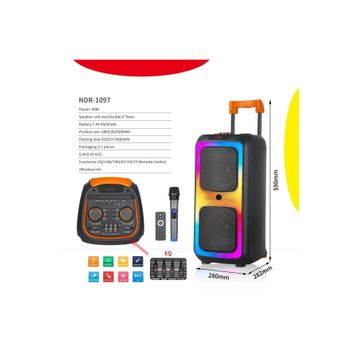 Tastech NDR-1097 Büyük Boy Siyah Bluetooth Hoparlör