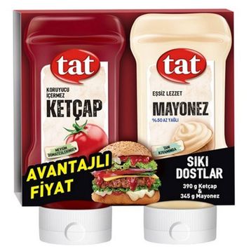Tat Sıkı Dostlar 390 gr Ketçap ve 345 gr Mayonez