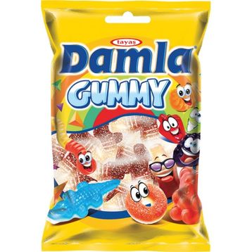 Tayaş 1 kg Damla Gummy Cola Sour Jel Şeker