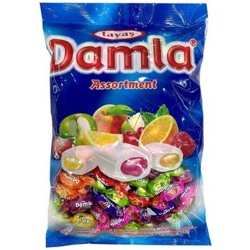Tayaş 1000 gr Damla Karışık Meyveli Yumuşak Şeker