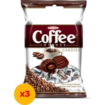 Tayaş 350 gr Coffee Intense Kahve Aromalı Sert Şeker (3 adet)