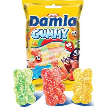 Tayaş Damla Gummy Bears Sour 1 kg Jel Şeker