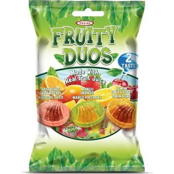 Tayaş Fruity Duos 1 kg Meyve Dolgulu Şeker