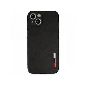 Tazador iPhone 13 Loop Deri Silikon Siyah Kılıf