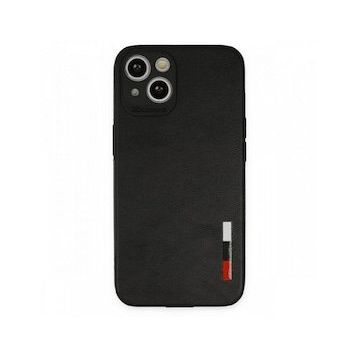 Tazador iPhone 13 Loop Deri Silikon Siyah Kılıf