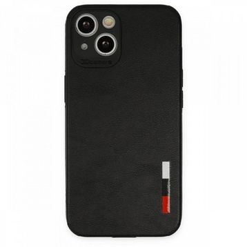 Tazador iPhone 13 Loop Deri Silikon Siyah Kılıf