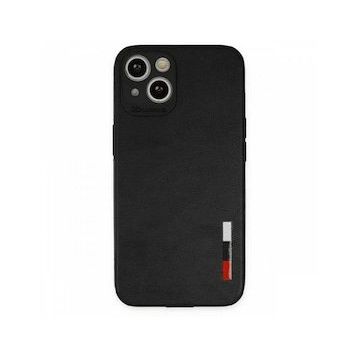 Tazador iPhone 13 Loop Deri Silikon Siyah Kılıf