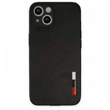 Tazador iPhone 13 Loop Deri Silikon Siyah Kılıf