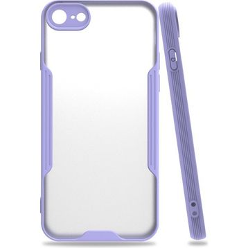 Tazador iPhone 7 Platin Lila Silikon Kılıf