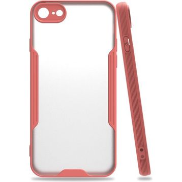 Tazador iPhone 7 Platin Pembe Silikon Kılıf