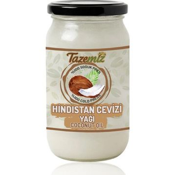Tazemiz 1 lt Soğuk Sıkım Hindistan Cevizi Yağı