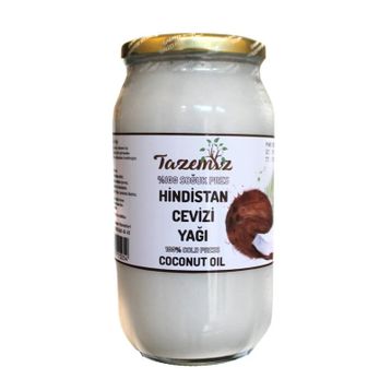 Tazemiz 1 lt Soğuk Sıkım Hindistan Cevizi Yağı