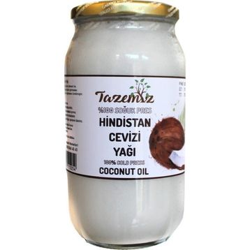 Tazemiz 1 lt Soğuk Sıkım Hindistan Cevizi Yağı