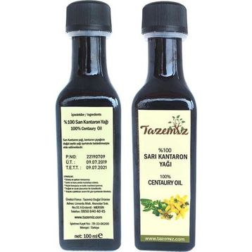 Tazemiz 100 ml Kantaron Yağı