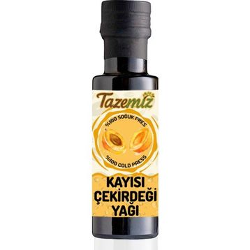 Tazemiz 100 ml Soğuk Pres Kayısı Çekirdeği Yağı
