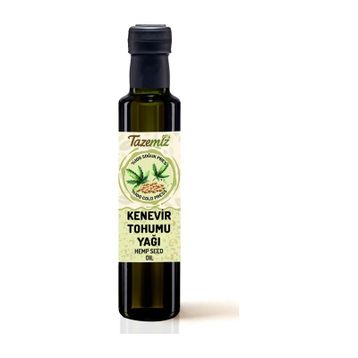 Tazemiz 250 ml Soğuk Pres Kenevir Tohumu Yağı