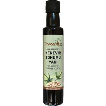 Tazemiz 250 ml Soğuk Pres Kenevir Tohumu Yağı